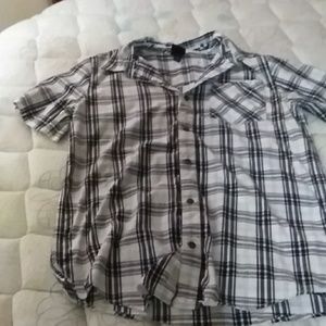 Black and white cool boys surfer button down